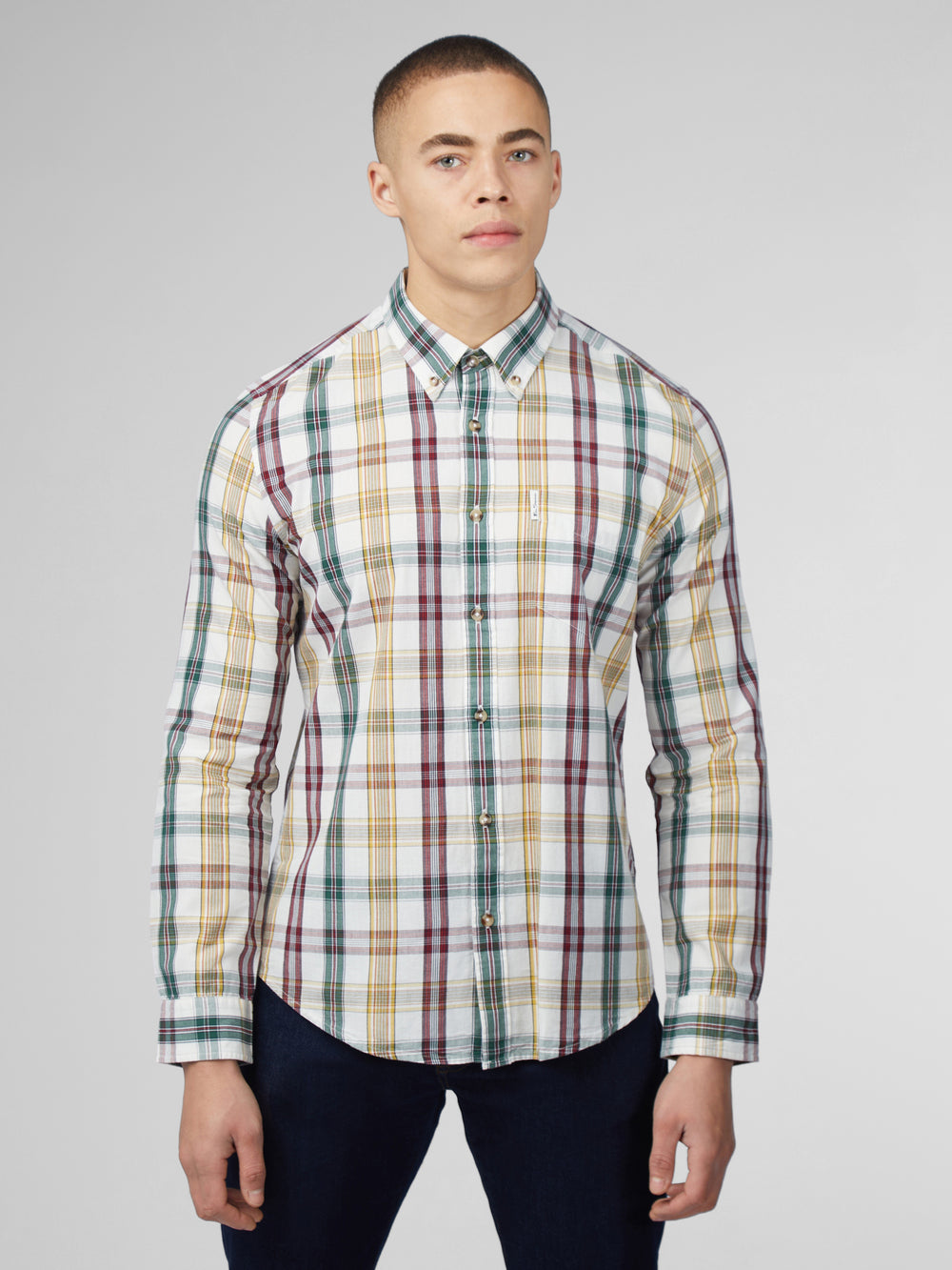 Chemises Ben Sherman Signature Heritage Check Blanche | PXE-96366291